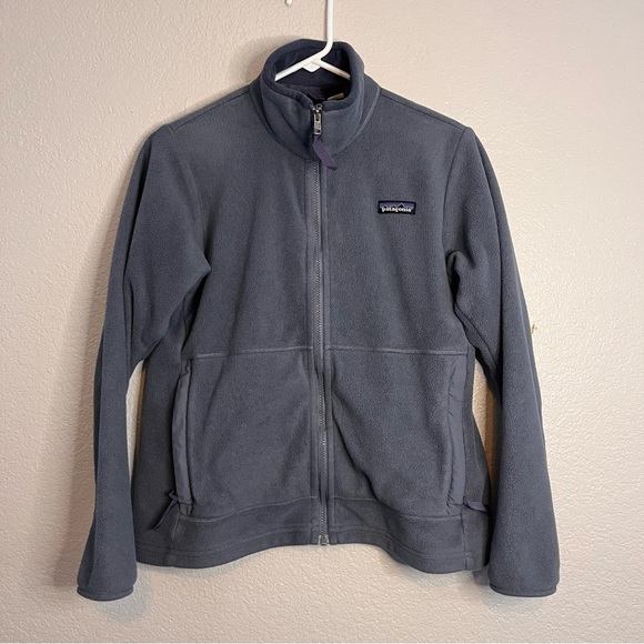 Vintage Patagonia Synchilla Fleece Jacket Womens Small Purple Full Zip USA - Picture 1 of 10